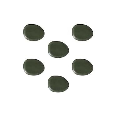 Imagem de Conjunto de Pratos Oval Porto Brasil Orgânico Greenery 31cm - 6 Peças