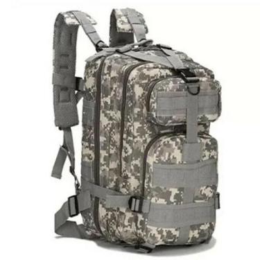 Imagem de Mochila Multiuso Escolar Cargueira 30 Litros Camping Cinza - Lorben