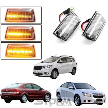 Imagem de Par Pisca Seta Sequencial Chevrolet Cruze Vectra Spin Cobalt