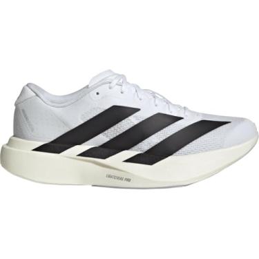 Imagem de adidas Tênis feminino Ironmt/Cblack Adizero Evo SL W preto ferro met./Core Black 35 EUA, Branco/Preto/Branco, 11 Wide
