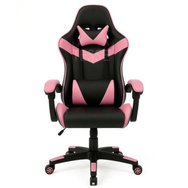Imagem de Cadeira Escritorio Tesse Gamer Ergonômica E Reclinável, Rosa