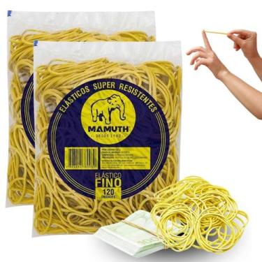 Imagem de 2 Pacotes Elástico Látex Borracha Para Dinheiro 240 Unidades - Elástic