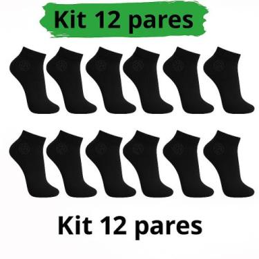 Imagem de Kit 12 Pares Meia Soquete Cano Curto 40 Ao 46 Adulto Premium - C9 Fash