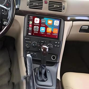 Imagem de Rádio estéreo automotivo 4+64G Android 13 para V-ol-vo S80 2004-2008, rádio com tela sensível ao toque de 9 polegadas sem fio Carplay Android Auto Double Din Rádio Car Play Bluetooth Navegação GPS com