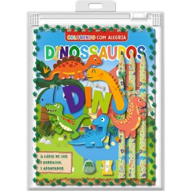 Imagem de Livro - Dinossauros Colorindo com Alegria