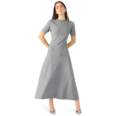 Imagem de Steve Madden Vestido feminino Iridessa, Cinza carvão, GG