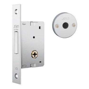Imagem de Fechadura Stam trava tetra 1001 Espelho Inox para portão ou porta de f