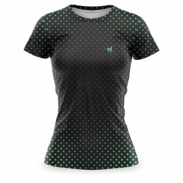 Imagem de Blusa Feminina Academia Moda Fitness Dry fit Caminhada Treino Tshirt E