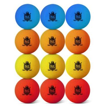 Imagem de Conjunto de bolas de espuma ACE HOCKEY Mini Hockey, pacote com 12 unid