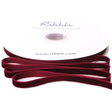 Imagem de Cinta Decorativa de Terciopelo Ribbli Burdeos 1 cm x 23 m Rollo