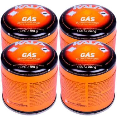 Imagem de Kit 4 Refil Gás Butano 190g - Kala