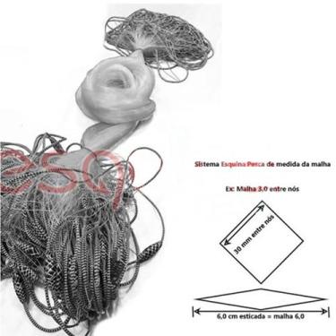 Imagem de Rede de pesca malha  1,5 fio 0,20mm - BellaPesca, 45 METROS, 48 MALHAS