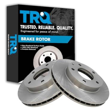 Imagem de TRQ Conjunto de par de rotores de freio a disco dianteiro para Mazda 626/1993-1997 Mazda MX-6/1993-1997 Ford Probe 1993-2002 / Mazda Protege 2002-2003 Mazda Protege5