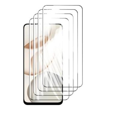 Imagem de Protetor de tela 4 peças, para Honor X7D X7 7D X 7 D, vidro temperado cristal 9H alto alumínio antirriscos capa amigável impressão digital (preto)