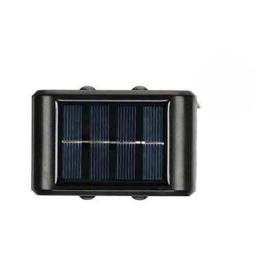 Imagem de Kit 2 A 10 LumináRias Solares Para Parede | IluminaçãO Para áRea Externa, Jardim E Garagem(4PCS-6LEDS-Luz quente)