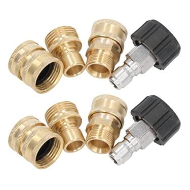 Imagem de Generic 8pcs Conector Rápido Profissional Resistente à Prova de Ferrugem Adaptador de Lavadora de Pressão Segura para Lavadora de Carro