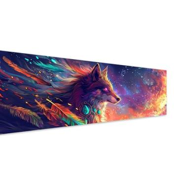 Imagem de Diymood Kits de pintura artística de diamante 5D grande DIY para adultos, pintura com diamante arte animal broca completa tela redonda bordado mosaico iniciante casa decoração de parede presente 30 x