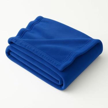 Imagem de Manta Casal Decorativa 2.00x1.80 - Cobertor para Sofá e Cama, 100% Poliéster, Toque Macio e Fácil Lavagem(Azul)