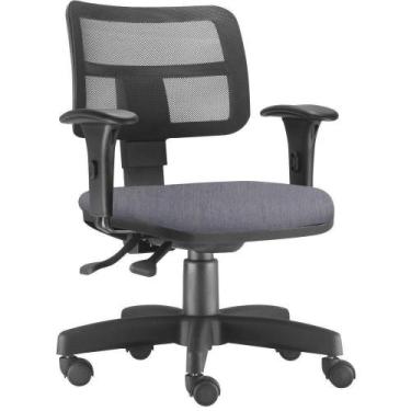 Imagem de Cadeira Giratória Zip Executiva Ergonômica Escritório Cinza - LYAM DEC