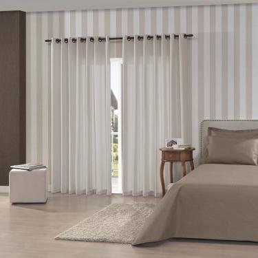 Imagem de Cortina Rústica Bella Janela 3,60m x 2,50m Pantex Cor Areia