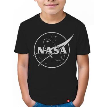 Imagem de Camiseta Infantil Nasa - King Of Geek, Preto, 10
