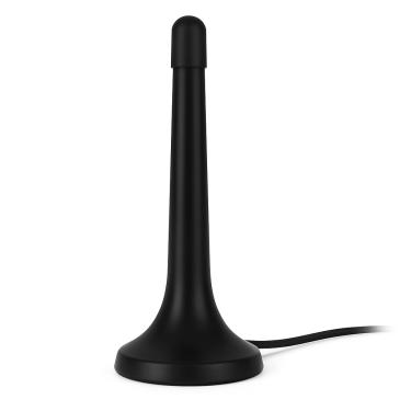 Imagem de Antena de TV Interna FHD Portátil Preta P/ Televisão