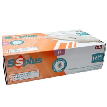 Imagem de LUVA LATEX "P" COM PÓ C/100 - SSPLUS