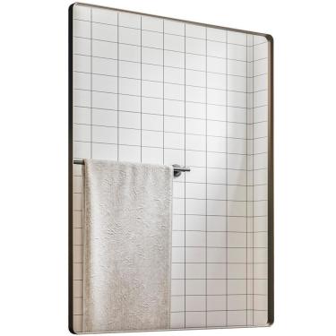 Imagem de Espelho Retangular Com Moldura D1 90X60 Cm Ibiza