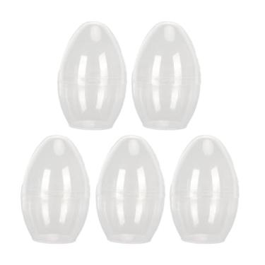 Imagem de Estojo de esponja de maquiagem em forma de ovo Recipiente de armazenamento de plástico transparente para maquiadores e mulheres Porta liquidificador de esponja fofo portátil 5