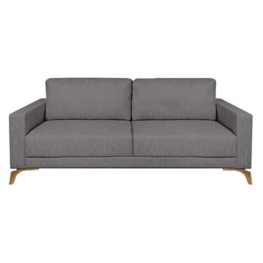 Imagem de Sofá 3 Lugares Henry Veludo Cinza 210 cm - Sofani