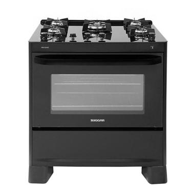 Imagem de Fogão Max Glass 5 Queimadores Preto FGVMG510PT Suggar Bivolt
