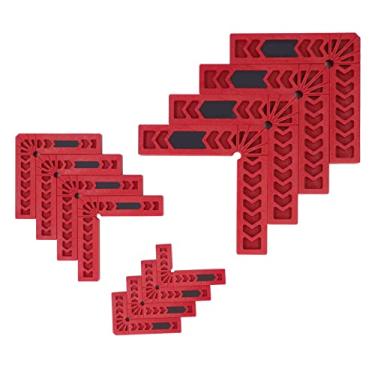 Imagem de 12 peças de grampos de canto de ângulo reto de plástico de alta resistência de posicionamento de 90 graus para marcenaria