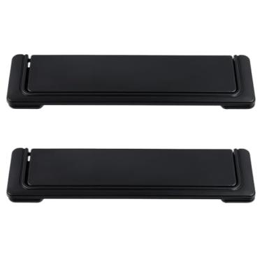 Imagem de LC LICTOP Puxador embutido para móveis de 14 cm, puxador de gaveta de perfil baixo com espaçamento de 12,7 cm, puxador embutido em liga de zinco para mesas de cabeceira, armários 2 peças