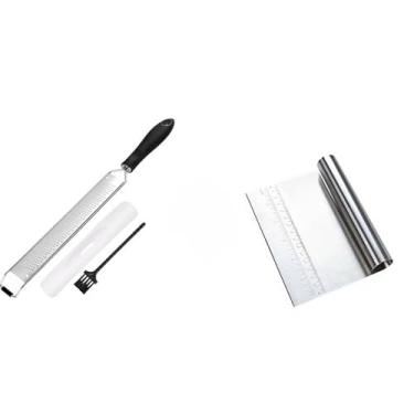 Imagem de Ralador Zester Profissional Inox – Para Raspas de Limão, Laranja, Queijo e Mais(Kit Ralador e Cortador de Mass)