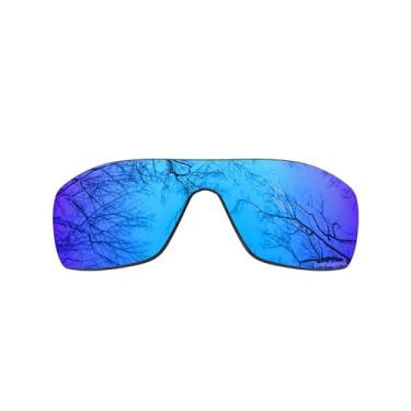 Imagem de ToughAsNails Lentes de reposição polarizadas para óculos de sol Oakley Turbine Rotor OO9307 - Mais opções, Cromado azul - polarizado, One Size