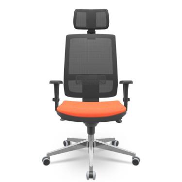 Imagem de Cadeira Brizza Presidente Tela Laranja