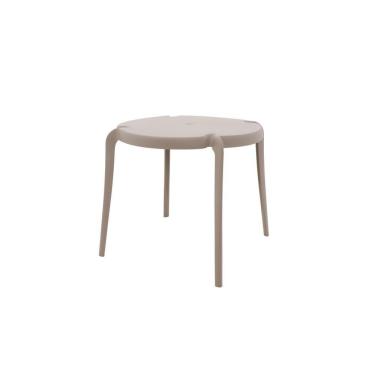 Imagem de Mesa Redonda Tramontina Clarice Camurça Em Polipropileno E Fibra De Vidro Tramontina