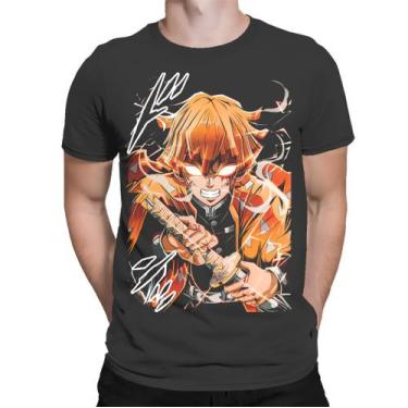 Imagem de Camiseta Unissex  Kimestu No Yaiba Demon Slayer  Zenitsu - Shimai, XG