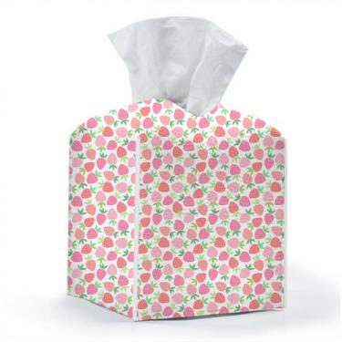 Imagem de Capa de caixa de lenços, suporte de caixa de lenços, quadrado com fundo de cinto, organizador decorativo de couro PU para mesa, bancada, banheiro, carro, escritório, cômoda, decoração estética de