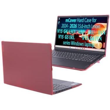 Imagem de mCover A capa é compatível apenas com notebook Windows Lenovo V15 G4/G5/G6 Series 2024-2026 de 15,6 polegadas (com dobradiça de 180°, não serve para nenhum outro modelo Lenovo) - vermelha