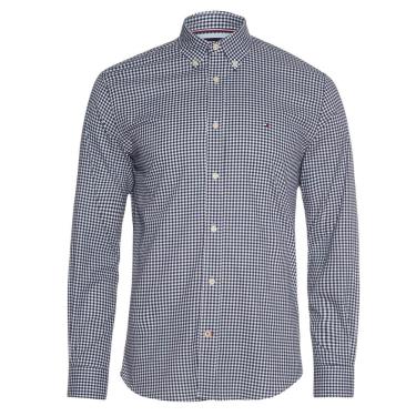 Imagem de Camisa Masculina Tommy Hilfiger Xadrez Azul Escuro-Masculino