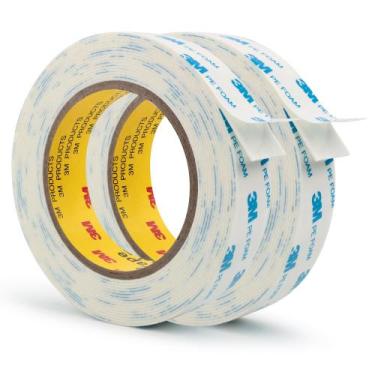 Imagem de Fita dupla face 3M 1,0 x 5,5 m, fita de espuma PE, pacote com 2 unidad
