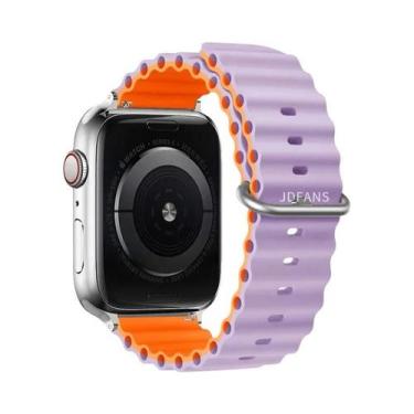 Imagem de Pulseira De Silicone Ocean Band Para Apple Watch Ultra Série 10 9 8 7 