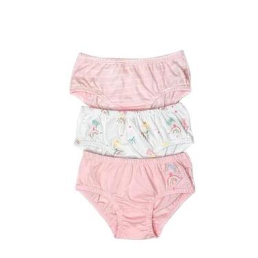 Imagem de Kit c/3 Calcinhas c/elástico embutido Luna 100%Algodão 0361C, 1, Varia