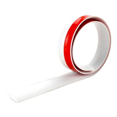 Imagem de Baoblaze Fita de vedação para juntas de pisos de 2 m, fita de borda para pisos de madeira, de borda para carpetes, revestimento de de porta impermeável, Branco