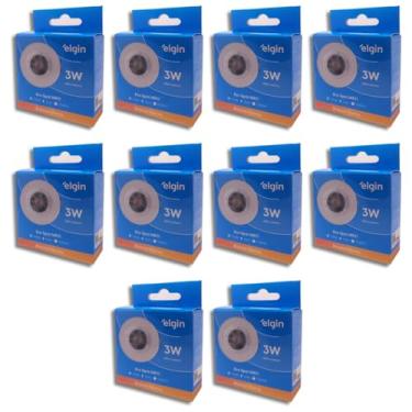 Imagem de Kit 10 Luminárias EcoSpot MR11 3w Redondo Branco 3000k