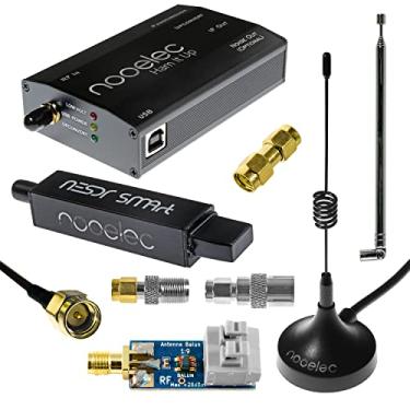 Imagem de NooElec Pacote NESDR SMArt HF: Conjunto de rádio definido por software de 100 kHz-1,7 GHz para HF/UHF/VHF incluindo RTL-SDR, conversor ascendente Ham It Up montado, balun, adaptadores e cabos