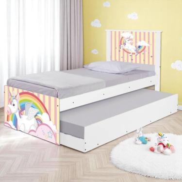 Imagem de Bi Cama Juvenil Zap Com Cabeceira Unicórnio Meigo