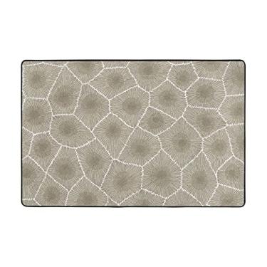 Imagem de ZERAOKE Petoskey Tapetes de área de pedra 5 x 8 m, tapetes de boas-vindas de fazenda para entrada, tapetes absorventes antiderrapantes para quarto, lavável, felpudo, macio, tapete para entrada,