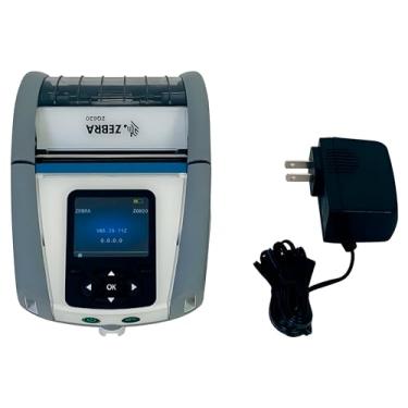 Imagem de Zebra ZQ620 Impressora térmica portátil de etiquetas de código de barras Bluetooth USB Serial ZQ62-HUFA000-00, pacote com fonte de alimentação